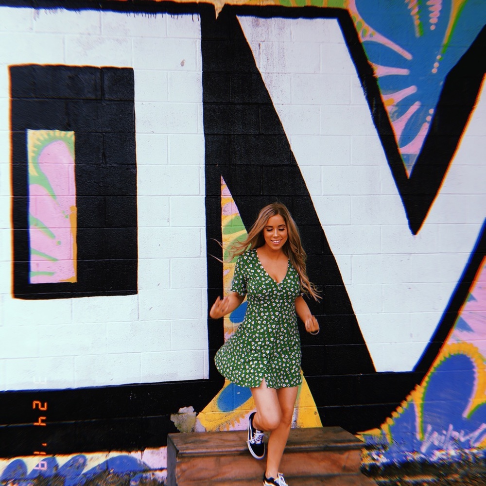 Green sun dress